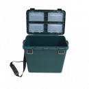 Ящик зимний односекционный, пластиковый 380х320х260 см 19 л, зеленый (46625)