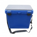 Ящик зимний односекционный, пластиковый 380х320х260 см 19 л, синий (46626)