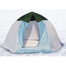 Зимняя палатка-зонт для подледного лова, без дна Классика с алюм. звездочкой 2-х мест. (брезент) (32988)