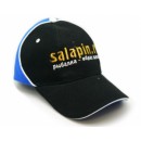 Бейсболка "SALAPIN.RU" черный + синий (салапин ЧС)
