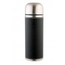 Термос бытовой, вакуумный, питьевой, в кожаной оплетке "Арктика", 1000 мл., цвет черный (108-1000-1)