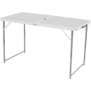 Стол Woodland Family Table Luxe, складной, 120 x 60 x 70 см (алюминий, с отв. под зонт)