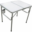 Стол Woodland Picnic Table Luxe, складной, 80 x 60 x 68 см (алюминий, с отв. под зонт)