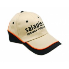 Бейсболка "SALAPIN.RU"  бежевый + черный (салапин БЧ)