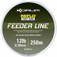 KORUM FEEDER LINE Леска рыболовная 0,30мм. 250 м. (KFLINE/12)