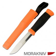 Нож универсальный в пластиковых ножнах MoraKNIV 2000 оранж. (12057)