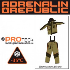 Костюм зимний Adrenalin Republic ROVER -35, зеленый/хаки L (78140)